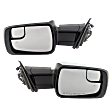 Driver and Passenger Side Mirror, Power Adjust, Heated, Power Folding, Chrome, In-housing Signal Light, With Memory, With Puddle Light, No Auto-Dim, With Blind Spot Detection in Glass