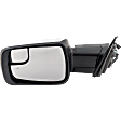 Driver and Passenger Side Mirror, Power Adjust, Heated, Power Folding, Chrome, In-housing Signal Light, With Memory, With Puddle Light, No Auto-Dim, With Blind Spot Detection in Glass