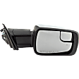Driver and Passenger Side Mirror, Power Adjust, Heated, Power Folding, Chrome, In-housing Signal Light, With Memory, With Puddle Light, No Auto-Dim, With Blind Spot Detection in Glass