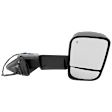 2020 Ram 5500 - Driver and Passenger Side Towing Mirror, Power Adjust, Heated, Textured Black, Manual Folding, In-housing Signal Light, With Blind Spot Glass, Without Memory Recall, With Puddle Light, No Auto-Dimming