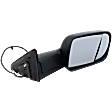 Driver and Passenger Side Towing Mirror, Power Adjust, Heated, Power Folding, Textured Black, In-housing Signal Light, No Memory, With Puddle Light, No Auto-Dim, With Blind Spot Glass
