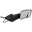 Driver and Passenger Side Towing Mirror, Power Adjust, Heated, Power Folding, Chrome, In-housing Signal Light, No Memory, With Puddle Light, No Auto-Dim, With Blind Spot Glass