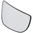 2013 Ram 2500 - Mirror Glass Passenger Side, Upper and Lower, For Models With Towing Mirror, Non-Heated, No Blind Spot Feature, No Signal Light