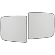 2013 Ram 2500 - Mirror Glass Driver and Passenger Side, Upper, For Models With Towing Mirror, Non-Heated, No Blind Spot Feature, No Signal Light