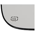 2016 Ram 2500 - Mirror Glass Passenger Side, Upper and Lower, For Models With Towing Mirror, Heated Upper Glass; Non-Heated Lower Glass, No Blind Spot Feature, No Signal Light