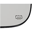 Driver and Passenger Side, Upper Mirror Glasses, Heated, No Blind Spot Feature, No Turn Signal Light, For Models With Towing Mirror