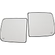 2017 Ram 1500 Big Horn - Mirror Glass Driver and Passenger Side, Upper, For Models With Towing Mirror, Heated, No Blind Spot Feature, No Signal Light