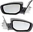2013-2016 Dodge Dart - Driver and Passenger Side Mirror, Manual Adjust, Non-Heated, Manual Folding, Textured Black, No Signal Light, No Memory, No Puddle Light, No Auto-Dimming, No Blind Spot Feature
