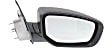 2013-2016 Dodge Dart - Driver and Passenger Side Mirror, Manual Adjust, Non-Heated, Manual Folding, Textured Black, No Signal Light, No Memory, No Puddle Light, No Auto-Dimming, No Blind Spot Feature