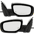 Driver and Passenger Side Mirrors, Power Adjust, Manual Folding, Heated, Paintable, In-housing Signal Light, No Memory, With Puddle Light, No Auto-Dimming, No Blind Spot Feature