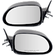 1999 Dodge Dakota - Driver and Passenger Side Mirror, Power Adjust, Non-Heated, Textured Black, Non-Folding, No Signal Light, No Blind Spot Feature, No Memory, No Puddle Light, No Auto-Dimming