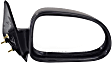 1997-2004 Dodge Dakota - Driver and Passenger Side Mirrors, Manual Adjust, Non-Folding, Non-Heated, Textured Black, No Signal Light, No Memory, No Puddle Light, No Auto-Dimming, No Blind Spot Feature