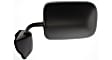 Driver and Passenger Side Non-Towing Mirrors, Manual Adjust, Manual Folding, Non-Heated, Textured Black, No Signal Light, No Memory, No Puddle Light, No Auto-Dimming