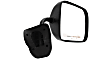 Driver and Passenger Side Non-Towing Mirrors, Manual Adjust, Manual Folding, Non-Heated, Textured Black, No Signal Light, No Memory, No Puddle Light, No Auto-Dimming