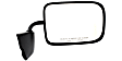 Driver and Passenger Side Non-Towing Mirrors, Manual Adjust, Manual Folding, Non-Heated, Textured Black, No Signal Light, No Memory, No Puddle Light, No Auto-Dimming