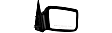1987-1996 Dodge Dakota - Driver and Passenger Side Mirrors, Manual Adjust, Non-Folding, Non-Heated, Paintable, No Signal Light, No Memory, No Puddle Light, No Auto-Dimming, No Blind Spot Feature
