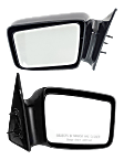Driver and Passenger Side Mirrors, Manual Adjust, Non-Folding, Non-Heated, Textured Black, No Signal Light, No Memory, No Puddle Light, No Auto-Dimming, No Blind Spot Feature