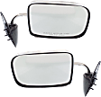 Driver and Passenger Side Mirrors, Manual Adjust, Manual Folding, Non-Heated, Chrome, No Signal Light, No Memory, No Puddle Light, No Auto-Dimming, No Blind Spot Feature