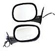 1999 Dodge Ram 1500 - Driver and Passenger Side Mirror, Power Adjust, Heated, Textured Black, Manual Folding, No Signal Light, No Blind Spot Feature, No Memory, No Puddle Light, No Auto-Dimming