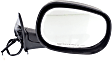 1999 Dodge Ram 1500 - Driver and Passenger Side Mirror, Power Adjust, Heated, Textured Black, Manual Folding, No Signal Light, No Blind Spot Feature, No Memory, No Puddle Light, No Auto-Dimming