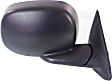 1997-2000 Dodge Dakota - Driver and Passenger Side Mirrors, Power, Manual Folding, Non-Heated, Textured Black, No Signal Light, No Memory, No Puddle Light, No Auto-Dimming, No Blind Spot Feature