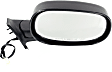 1997-2000 Dodge Dakota - Driver and Passenger Side Mirrors, Power, Manual Folding, Non-Heated, Textured Black, No Signal Light, No Memory, No Puddle Light, No Auto-Dimming, No Blind Spot Feature