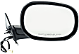 1997-2000 Dodge Dakota - Driver and Passenger Side Mirrors, Power, Manual Folding, Non-Heated, Textured Black, No Signal Light, No Memory, No Puddle Light, No Auto-Dimming, No Blind Spot Feature