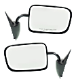 Driver and Passenger Side Mirror, Manual Adjust, Non-Heated, Manual Folding, Textured Black, No Signal Light, No Memory, No Puddle Light, No Auto-Dim, No Blind Spot Feature