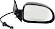 Driver and Passenger Side Mirrors, Power, Non-Folding, Non-Heated, Textured Black, No Signal Light, No Memory, No Puddle Light, No Auto-Dimming, No Blind Spot Feature