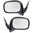 Driver and Passenger Side Mirror, Power Adjust, Heated, Manual Folding, Textured Black, No Signal Light, No Memory, No Puddle Light, No Auto-Dim, No Blind Spot Feature