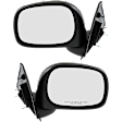 Driver and Passenger Side Non-Towing Mirrors, Manual Adjust, Manual Folding, Non-Heated, Textured Black, No Signal Light, No Memory, No Puddle Light, No Auto-Dimming