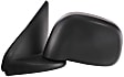Driver and Passenger Side Non-Towing Mirrors, Manual Adjust, Manual Folding, Non-Heated, Textured Black, No Signal Light, No Memory, No Puddle Light, No Auto-Dimming