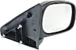 Driver and Passenger Side Non-Towing Mirrors, Manual Adjust, Manual Folding, Non-Heated, Textured Black, No Signal Light, No Memory, No Puddle Light, No Auto-Dimming