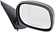 Driver and Passenger Side Non-Towing Mirrors, Manual Adjust, Manual Folding, Non-Heated, Textured Black, No Signal Light, No Memory, No Puddle Light, No Auto-Dimming