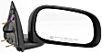 Driver and Passenger Side Mirrors, Power, Heated, Manual Folding, Textured Black, 6 X 9 In. Housing