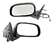 Driver and Passenger Side Mirrors, Power Adjust, Manual Folding, Heated, Textured Black, No Signal Light, No Memory, No Puddle Light, No Auto-Dimming, No Blind Spot Feature