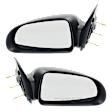 Driver and Passenger Side Mirrors, Manual Adjust, Non-Folding, Non-Heated, Textured Black, No Signal Light, No Memory, No Puddle Light, No Auto-Dimming, No Blind Spot Feature
