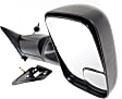 2000 Dodge Ram 3500 - Driver and Passenger Side Towing Mirror, Power Adjust, Heated, Textured Black, Manual Folding, No Signal Light, With Blind Spot Glass, No Memory, No Puddle Light, No Auto-Dimming