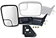 1996 Dodge Ram 1500 - Driver and Passenger Side Towing Mirror, Old Body Style, Manual Adjust, Non-Heated, Textured Black, Manual Folding, No Signal Light, With Blind Spot Glass, No Memory, No Puddle Light, No Auto-Dimming