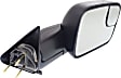 1996 Dodge Ram 1500 - Driver and Passenger Side Towing Mirror, Old Body Style, Manual Adjust, Non-Heated, Textured Black, Manual Folding, No Signal Light, With Blind Spot Glass, No Memory, No Puddle Light, No Auto-Dimming