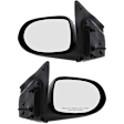 Driver and Passenger Side Mirrors, Power, Non-Folding, Non-Heated, Textured Black, No Signal Light, No Memory, No Puddle Light, No Auto-Dimming, No Blind Spot Feature