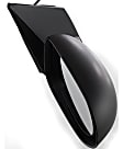 Driver and Passenger Side Mirrors, Power, Non-Folding, Non-Heated, Textured Black, No Signal Light, No Memory, No Puddle Light, No Auto-Dimming, No Blind Spot Feature