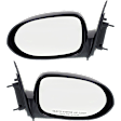 Driver and Passenger Side Mirrors, Manual Adjust, Non-Folding, Non-Heated, Textured Black, No Signal Light, No Memory, No Puddle Light, No Auto-Dimming, No Blind Spot Feature