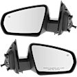 Driver and Passenger Side Mirrors, Power, Non-Folding, Heated, Paintable, No Signal Light, No Memory, No Puddle Light, No Auto-Dimming, No Blind Spot Feature