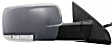Driver and Passenger Side Mirror, Power Adjust, Heated, Manual Folding, Paintable, In-housing Signal Light, No Memory, With Puddle Light, No Auto-Dimming, No Blind Spot Feature