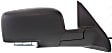 Driver and Passenger Side Mirror, Power Adjust, Heated, Manual Folding, Textured Black, In-housing Signal Light, No Memory, With Puddle Light, No Auto-Dimming, No Blind Spot Feature