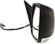 Driver and Passenger Side Mirror, Power Adjust, Heated, Manual Folding, Textured Black, In-housing Signal Light, No Memory, With Puddle Light, No Auto-Dimming, No Blind Spot Feature