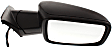 Driver and Passenger Side Mirror, Power Adjust, Heated, Manual Folding, Textured Black, In-housing Signal Light, No Memory, With Puddle Light, No Auto-Dimming, No Blind Spot Feature
