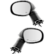 2008-2012 Dodge Challenger - Driver and Passenger Side Mirrors, Power, Manual Folding, Heated, Paintable, No Signal Light, No Memory, No Puddle Light, No Auto-Dimming, No Blind Spot Feature