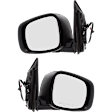 Driver and Passenger Side Mirror, Power Adjust, Heated, Manual Folding, Textured Black, No Signal Light, No Memory, No Puddle Light, No Auto-Dimming, No Blind Spot Feature
